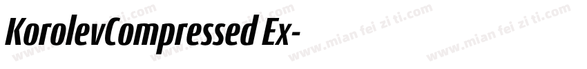 KorolevCompressed Ex字体转换